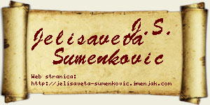 Jelisaveta Šumenković vizit kartica